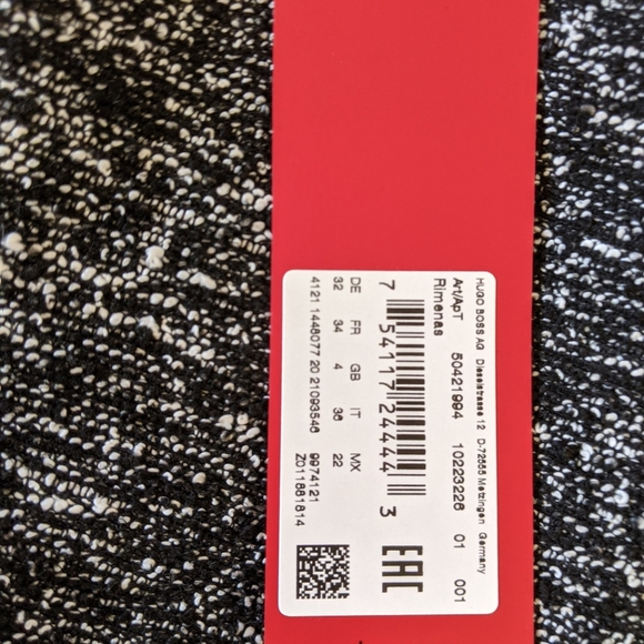 NWT Hugo Boss Tweed Mini Skirt - Picture 3 of 5